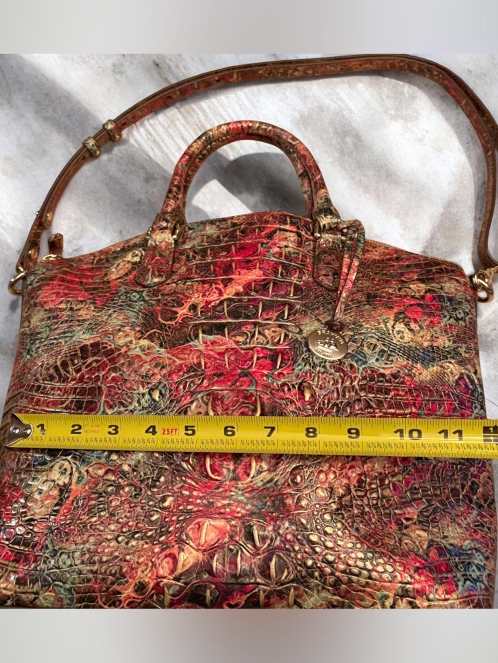 Brahmin Melbourne Duxbury Satchel in Harvest - Picture 9 of 12